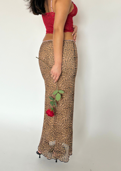 Leopard maxi sale skirt 9mm