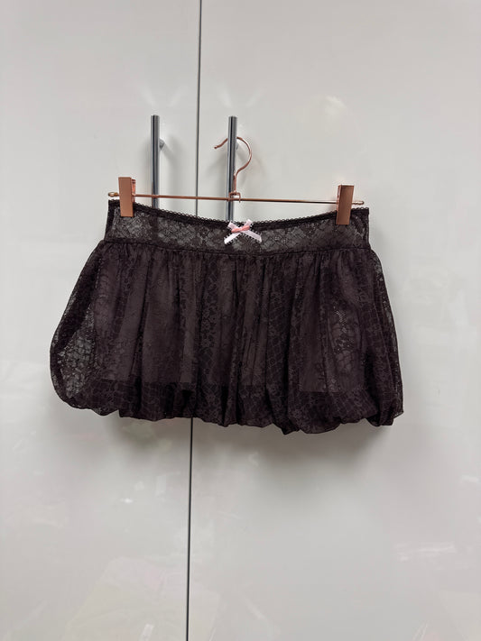 Puffball brown skirt size 8/10